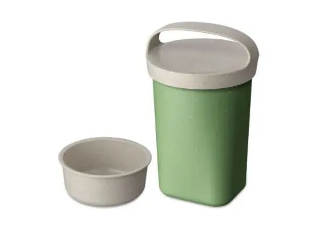 BUDDY Snackpot 700 ml - Nature Leaf Green, Praktischer Behälter mit Einsatz und Deckel TK Gruppe® Grosshandel 