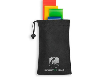 BURPEE Set Elastische Sportbänder in Schwarz – Mit praktischem Vliesstoffbeutel TK Gruppe® Grosshandel 