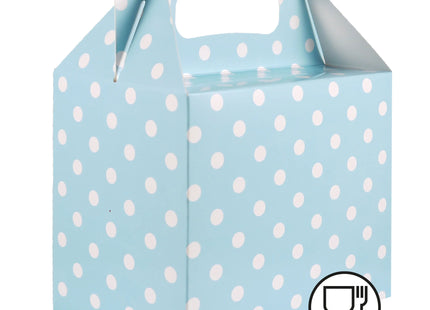 Babyblaue Lunchbox mit Polka-Punkten, 14L x 9,5W x 12H, Bpa-Frei, Tragbar, Für Kinder TK Gruppe® Grosshandel 