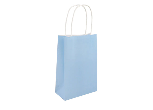 Babyblaue Tasche mit Griff 14x21x7 cm – Ideal zum Verschenken & Kaufen TK Gruppe® Grosshandel 