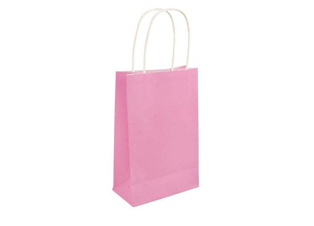 Babyrosa Geschenketasche mit Griff, 14x21x7 cm, ideal für Geschenke & Anlässe TK Gruppe® Grosshandel 