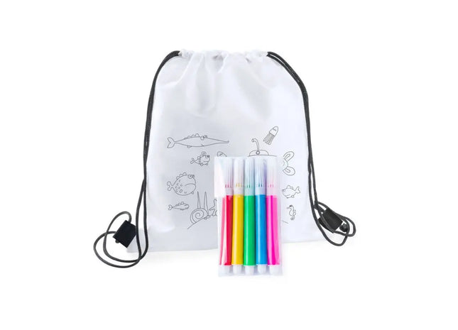 Backys Turnbeutel zum Bemalen - weiß, kreativ und individuell TK Gruppe® Grosshandel 