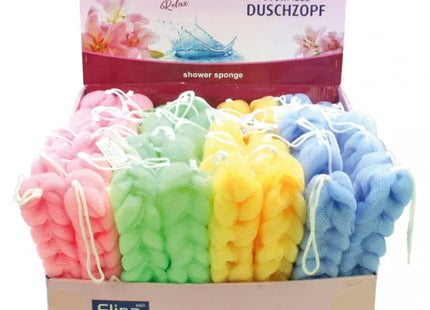 Bade- und Duschgeflecht mit 2 Schlaufen, 23x5cm, in verschiedenen Farben TK Gruppe® Grosshandel 