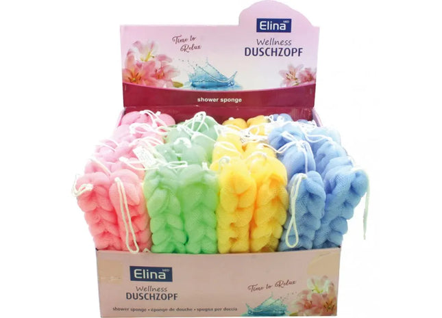 Bade- und Duschgeflecht mit 2 Schlaufen, 23x5cm, in verschiedenen Farben TK Gruppe® Grosshandel 