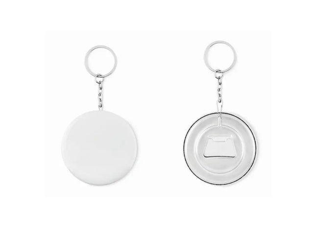Badge Schlüsselanhänger PIN FLASK - Mattsilber TK Gruppe® Grosshandel 