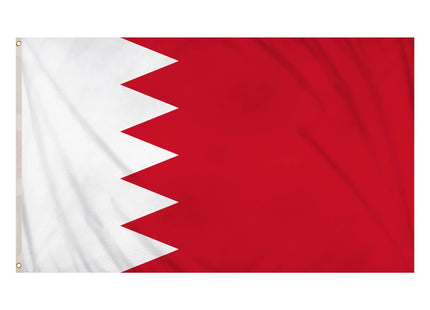 Bahrain-Flagge 5 Fuß x 3 Fuß – robuste Polyester-Nationalflagge mit lebendigen Farben TK Gruppe® Grosshandel 