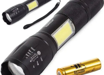 Bailong taktische led taschenlampe cree zoom xml t6 cob