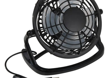 Bali Tischventilator, Elegant und Kompakt, Farbe Schwarz, Leistungsstark und Leise für Büro und Zuhause TK Gruppe® Grosshandel 