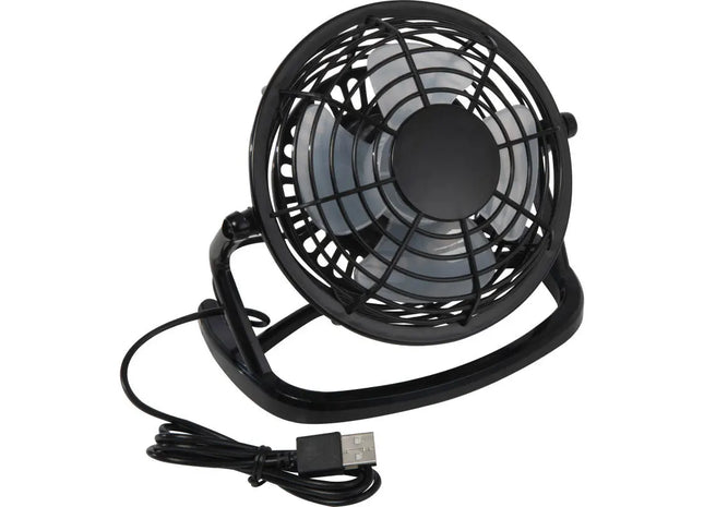Bali Tischventilator, Elegant und Kompakt, Farbe Schwarz, Leistungsstark und Leise für Büro und Zuhause TK Gruppe® Grosshandel 