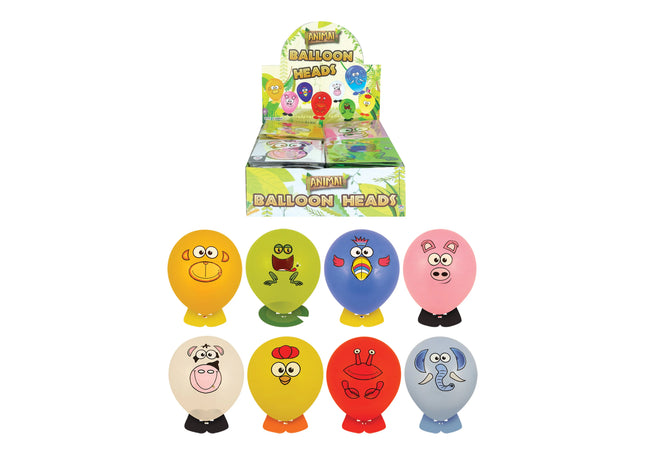 Ballonkopf-Krawatte, 8 verschiedene Designs – lustiges Partyzubehör für Kinder TK Gruppe® Grosshandel 