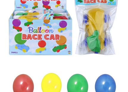 Ballonwagen-Spielzeug mit 2 Ballons, 5 verschiedene Farben - Spielzeug für Kinder TK Gruppe® Grosshandel 