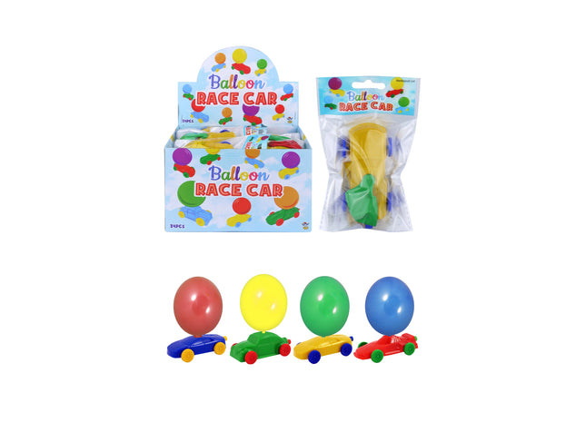 Ballonwagen-Spielzeug mit 2 Ballons, 5 verschiedene Farben - Spielzeug für Kinder TK Gruppe® Grosshandel 