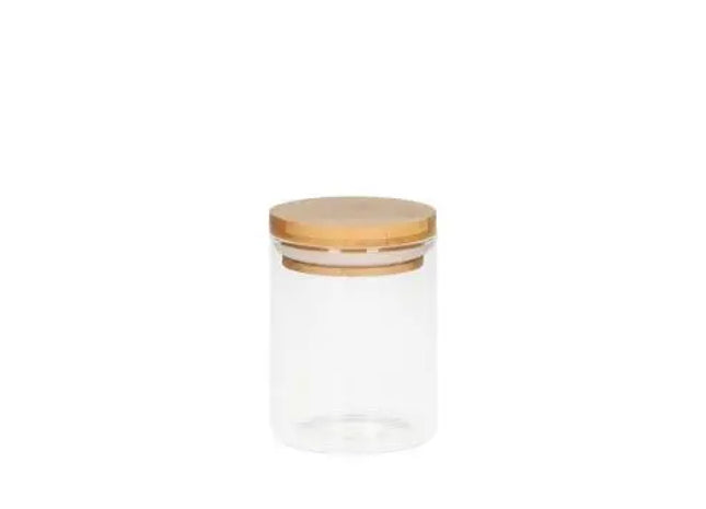 Bamboo Glasbehälter 0,35 l – Klar & Nachhaltig TK Gruppe® Grosshandel 