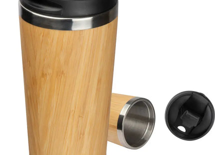 Bamboogarden Isolierbecher in Beige: Öko-Freundlich & Stilvoll TK Gruppe® Grosshandel 
