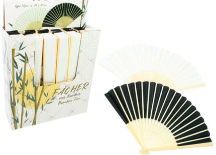 Bambus Aufbewahrungsfächer, 2er Set in Schwarz und Weiß, Vielseitig Einsetzbar TK Gruppe® Grosshandel 