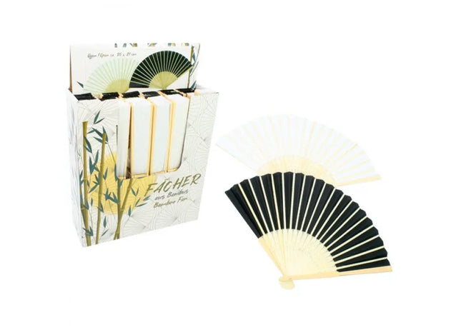 Bambus Aufbewahrungsfächer, 2er Set in Schwarz und Weiß, Vielseitig Einsetzbar TK Gruppe® Grosshandel 