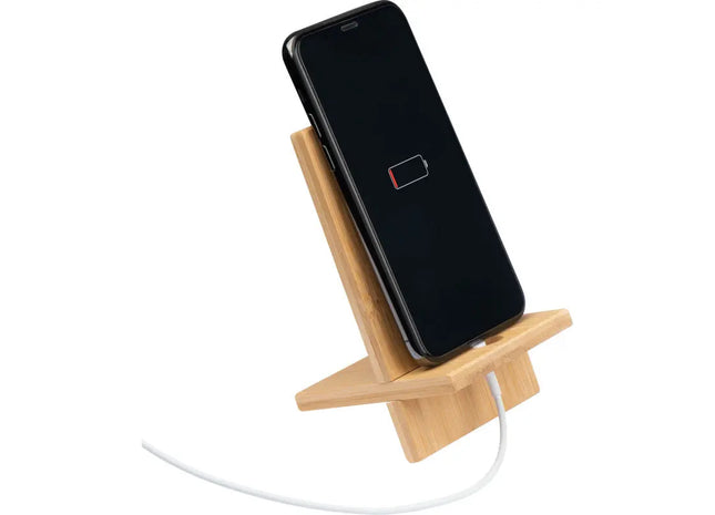 Bambus Handyhalter - Öko-Freundlich, Beige TK Gruppe® Grosshandel 