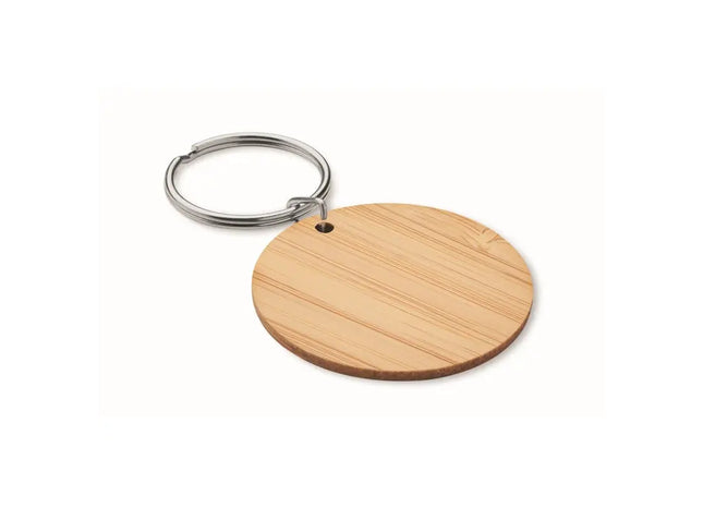 Bambus Schlüsselring 'ROUNDBOO' - Rundes Holzdesign TK Gruppe® Grosshandel 