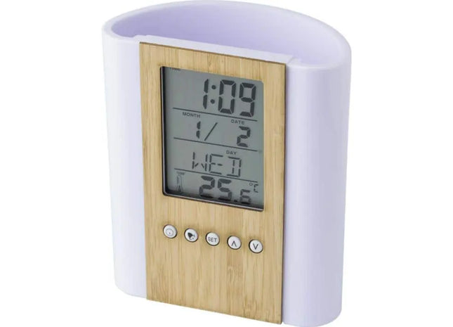 Bambus Schreibset mit Zeitmesser: Praktisches Zubehör für Hassan TK Gruppe® Grosshandel 