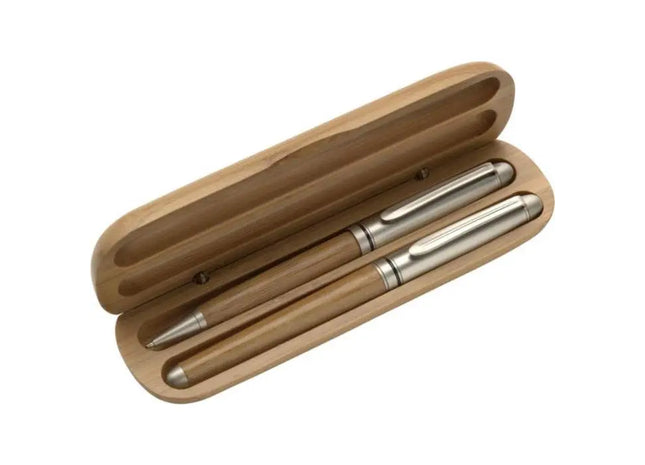 Bambus Schreibset: Umweltfreundliches Schreibzubehör für Eco-Conscious Writers TK Gruppe® Grosshandel 