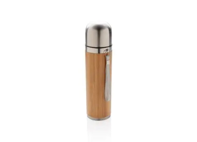 Bambus-Thermoflasche, auslaufsicher & umweltfreundlich, 750 ml - Braun TK Gruppe® Grosshandel 