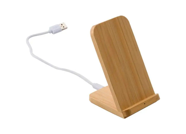 Bambus Wireless-Ladegerät Claudie – Öko-Stilvolles Schnellladegerät für Geräte TK Gruppe® Grosshandel 