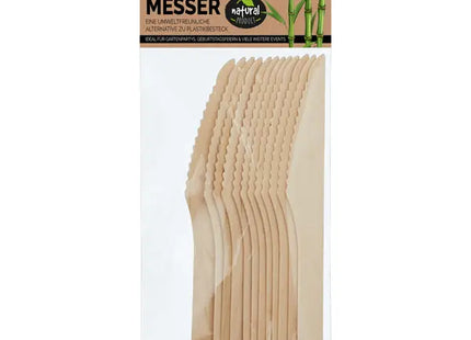 Bambusmesser, 12er Set, ca. 16cm – Nachhaltiges Besteckset TK Gruppe® Grosshandel 