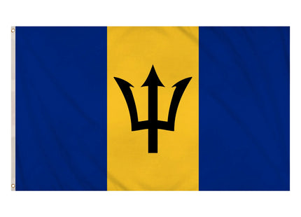 Barbados-Flagge, 5Ft X 3Ft - Große Nationalflagge für den Außenbereich TK Gruppe® Grosshandel 