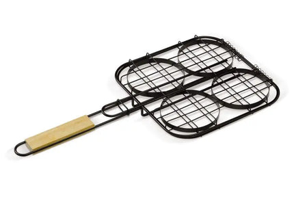 Barbecue Hamburger Grill - holz, spezialisiert und praktisch für Burger-Liebhaber TK Gruppe® Grosshandel 