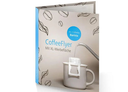 Barista CoffeeFlyer in Reinweiß – Einzigartiges Design & Ökologisch TK Gruppe® Grosshandel 
