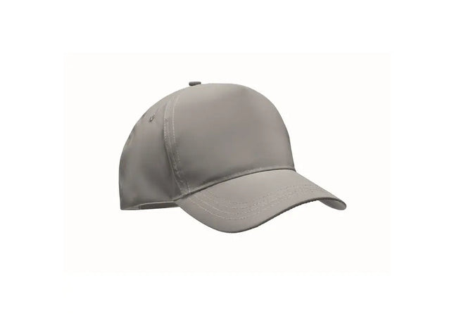 Baseball Kappe 5 Panels RAYS - mattsilber Stilvoll, bequem, verstellbar Hochwertige Mütze TK Gruppe® Grosshandel 