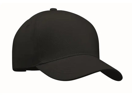 Baseball Kappe 5 Panels SINGA - schwarz Stilvoll, bequem, verstellbar Hochwertige Mütze TK Gruppe® Grosshandel 