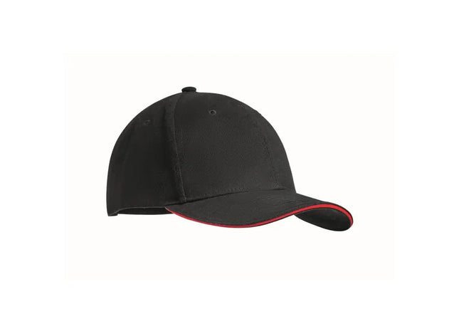 Baseball Kappe 6 Panels DUNEDIN – Rote 6-Panel-Kappe für sportliche und lässige Looks TK Gruppe® Grosshandel