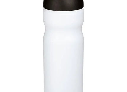 Baseline Plus 650ml Sportflasche, Klappdeckel, Weiß-Schwarz TK Gruppe® Grosshandel 