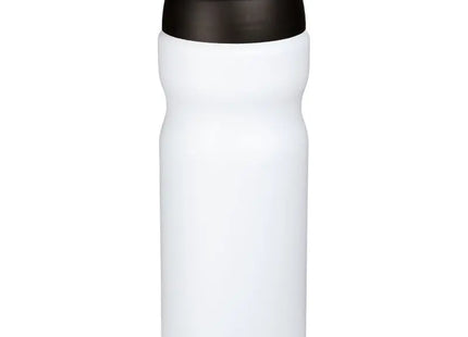 Baseline Plus Duo-Tone Sportflasche 650ml in Weiß-Schwarz - Modern und Praktisch TK Gruppe® Grosshandel 