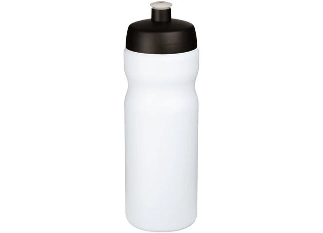 Baseline Plus Duo-Tone Sportflasche 650ml in Weiß-Schwarz - Modern und Praktisch TK Gruppe® Grosshandel 