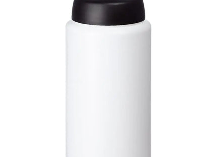 Baseline Plus grip 500 ml, Weiß-Schwarz, Sportflasche mit Sportdeckel, Handlich TK Gruppe® Grosshandel 