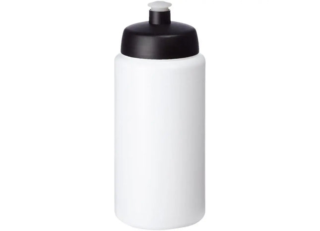 Baseline Plus grip 500 ml, Weiß-Schwarz, Sportflasche mit Sportdeckel, Handlich TK Gruppe® Grosshandel 