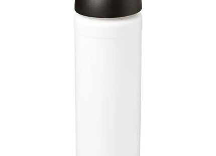 Baseline Plus grip 750 ml, Sportflasche Weiß-Schwarz, mit Klappdeckel, Stabil TK Gruppe® Grosshandel 