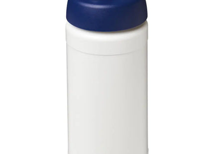 Baseline Recycelte Sportflasche in Weiß-Blau - Eco-Friendly, 500 ml TK Gruppe® Grosshandel 