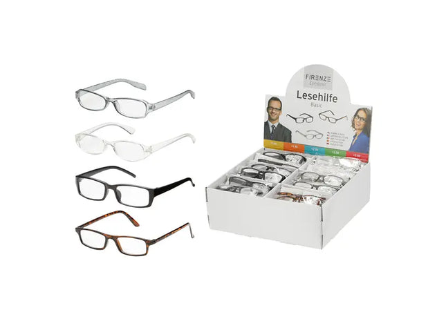 Basic Lesehilfen-Set, 6 Stück, mit Display - Unverzichtbare Sehhilfe TK Gruppe® Grosshandel 