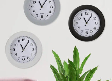 Basic Wanduhren-Set – Schlichtes Design, 28 cm Durchmesser, 3 Stück TK Gruppe® Grosshandel 