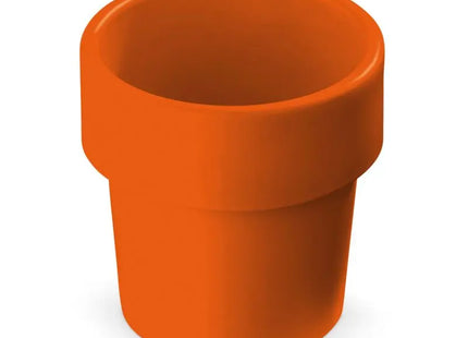 Basilikum im farbenfrohen Orangeton-Töpfchen - Frisch & Dekorativ TK Gruppe® Grosshandel 
