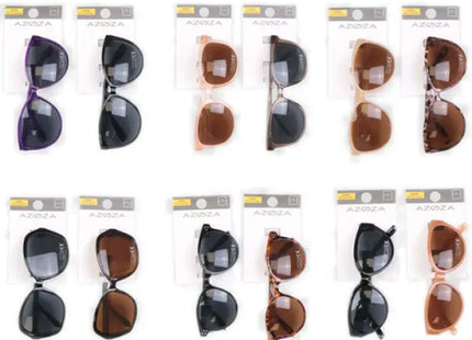 Basis Sonnenbrillen für Damen, 12er Sortiment, UV400 Schutz, Kategorie 3 TK Gruppe® Grosshandel 