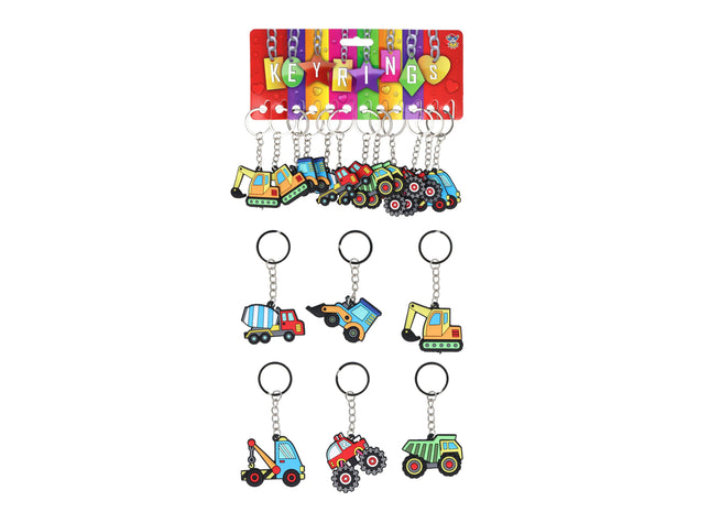 Bau-Fahrzeug Miniaturen, 5 cm, 6 Verschiedene Modelle - Spielzeug & Sammlerstücke TK Gruppe® Grosshandel 