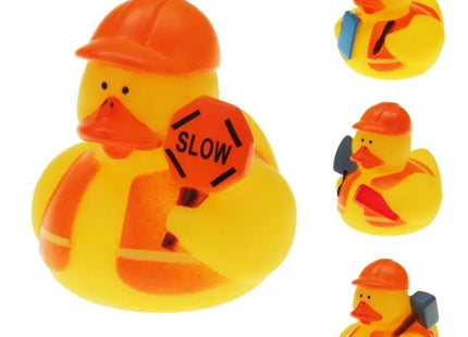 Bauarbeiter-Gummi-Ente, 5 cm TK Gruppe® Grosshandel 