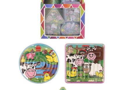 Bauernhof-Labyrinth-Puzzle, 3 verschiedene Formen, Bildungsspiel für Kinder TK Gruppe® Grosshandel 