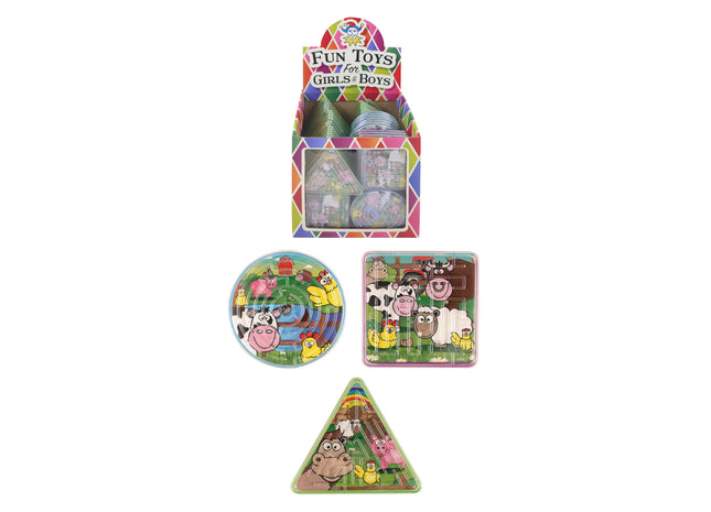 Bauernhof-Labyrinth-Puzzle, 3 verschiedene Formen, Bildungsspiel für Kinder TK Gruppe® Grosshandel 
