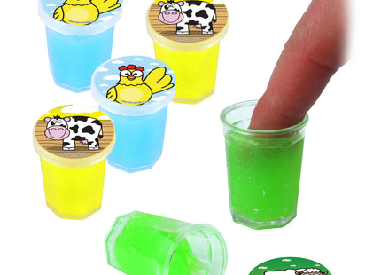 Bauernhof Schleim Set 10G - 3 x 3,8 cm, 3 sortierte Farben, Kinderspielzeug TK Gruppe® Grosshandel 