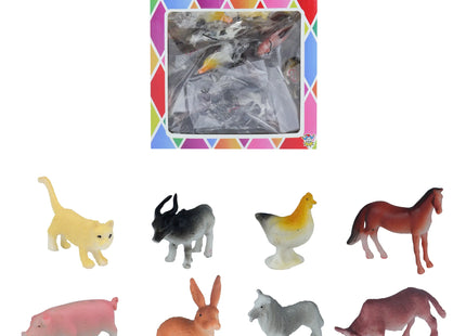 Bauernhoftiere Spielset, 4-5 cm, Sortiment mit 10 Figuren TK Gruppe® Grosshandel 